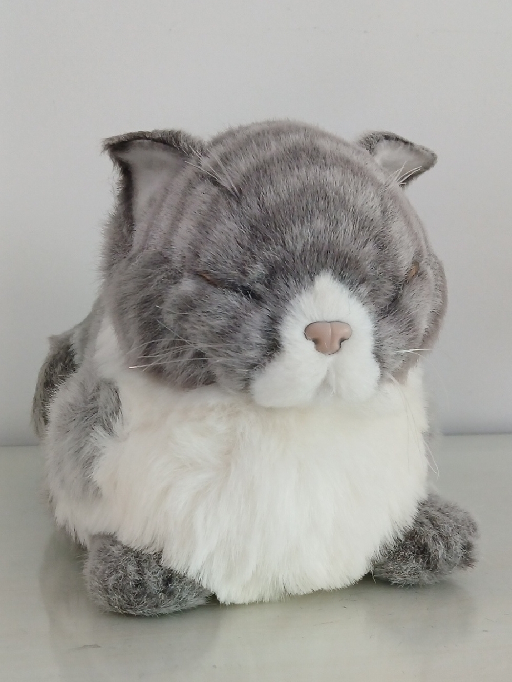 Sleeping Tabby Cat Stuffed Toy Avanti Applause c1986 Designed by Jockline Italy